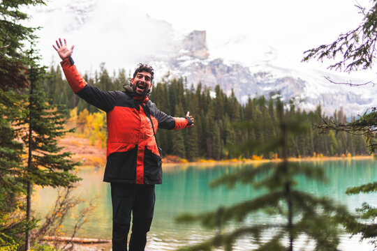 Cheerful man standing 0