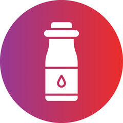Milk Bottle Icon Style