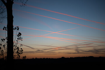 the sky streaks