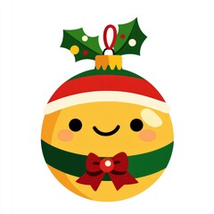 Cute Christmas Ornament Character Design - Happy Holiday Bauble