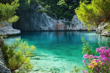 Famous melissani lake 