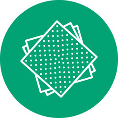 Sandpaper line circle icon