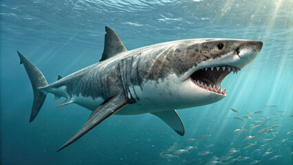 4K Injured Shark