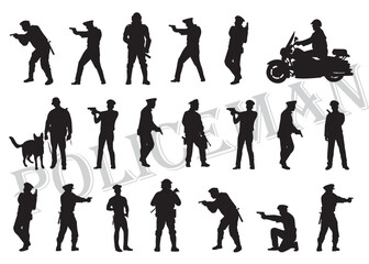 policeman silhouette