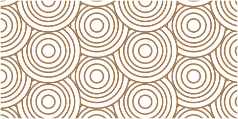  Brown seamless tile stripe geomatics overlapping create retro square line backdrop pattern background. Modern diamond geometric waves spiral pattern, abstract circle wave lines. 