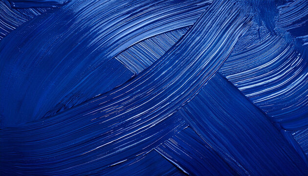 Dark blue background with textured brush strokes. The background features a deep blue color with subtle white streaks for contrast. Dark blue wallpaper with plastic texture background