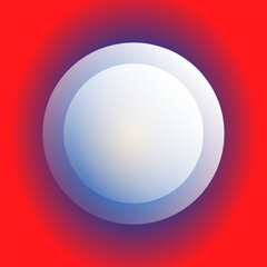 Abstract square1 into 1 ratio background with red blue radial and glowing oval overlapping