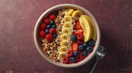 Smoothie bowl with banana
