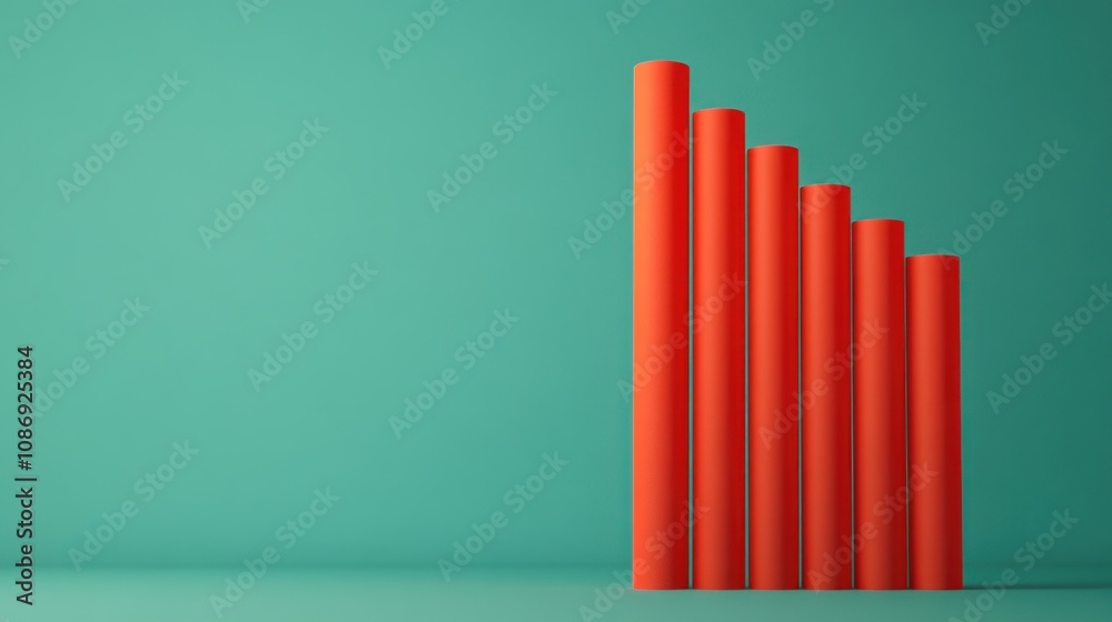 Poster data growth trends business insights graph visualization modern office analytical perspective