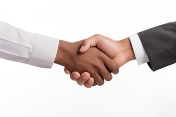 Business handshake agreement greeting finger.