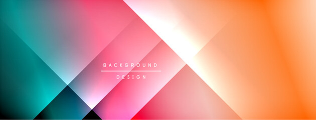 Colorful gradient with lines made of shadow and light. Creative background