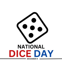 National Dice Day to celebrate on December 4th.