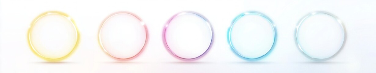 Colorful Abstract Gradient Circles Graphic Design
