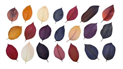 Autumn Leaves in Vivid Hues