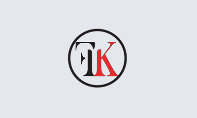 FK, KF , F , K , Abstract Letters Logo Monogram	