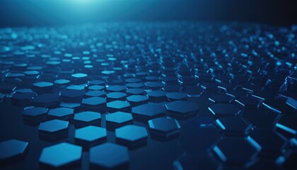 Naklejka premium Futuristic background with abstract circles and hexagons