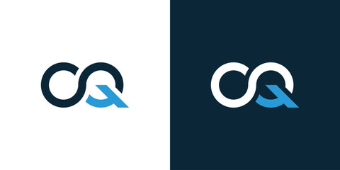 C and Q combination infinity logo