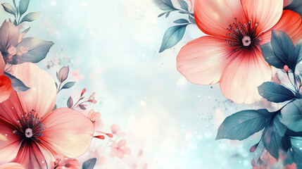 watercolor floral background