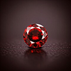 Naklejka premium Sophisticated Garnet with Deep Red Glow