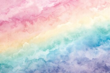 Fototapeta premium Watercolor Ombre Background with Pastel Hues, calming vibe, soft background, soothing texture