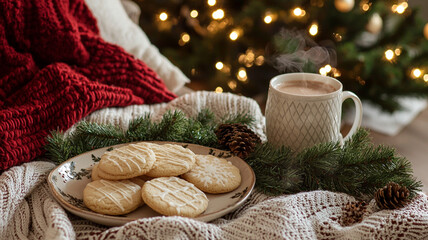 A holiday coffee table