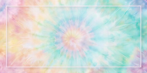 Fototapeta premium Pastel Tie-Dye Swirl Background Soft Hues and Radial Design for Artistic Projects