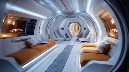 Obraz premium Ethical considerations of warp drive travel, debating the impact of faster-than-light exploration on society