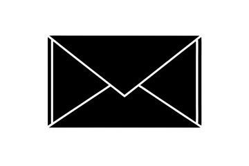 Iconic Envelope Shape - Minimalist Message and Communication Vector