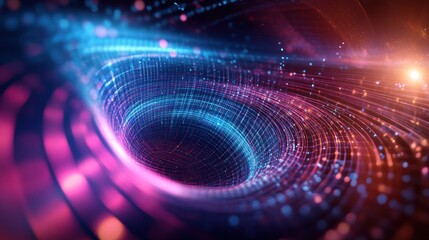 Obraz premium Quantum mechanics and warp drives, exploring the intersection of two groundbreaking fields