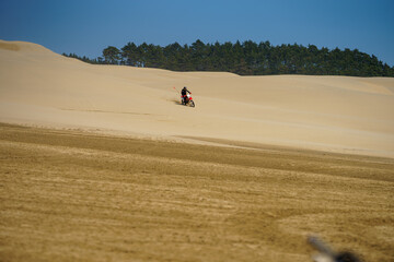Obraz premium Off roading at sand dunes in Florence, Oregon, USA 