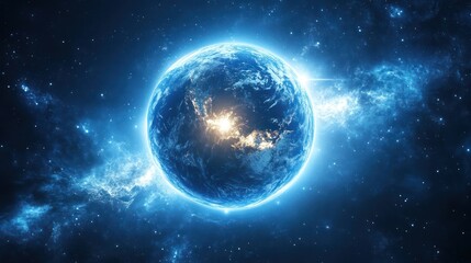 Fototapeta premium Zero-point energy as a renewable alternative, offering a solution to the global energy crisis