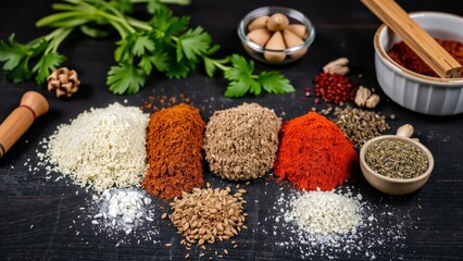 Vibrant Spices Collection for Culinary Mastery - Enhance Your Cooking with Authentic Flavors