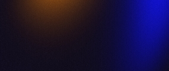 Dark grainy background orange blue glowing color gradient shape dark noise texture webpage header wide banner size