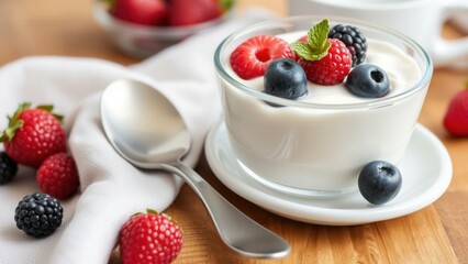 Delightful Berry Yogurt Parfait: A Healthy Breakfast or Snack Idea, Perfect for Summer Mornings