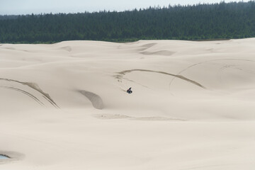Off roading at the sand dunes in Florence, Oregon, USA