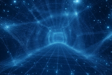 Wireframe background with plexus effect