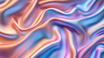 Fototapeta premium Soft Metallic Silk Fabric with Iridescent Hues