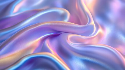 Obraz premium Luxurious iridescent silk fabric in soft pastel colors