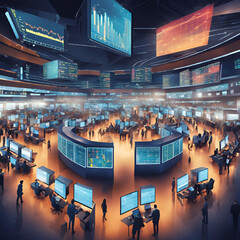 Obraz premium Stocks on the Rise: A Glimpse into Financial Growth