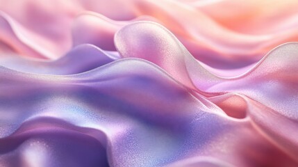 Obraz premium Soft Waves of Colorful Fabric in Gentle Light