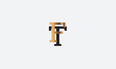 FT, TF , F , T , Abstract Letters Logo Monogram