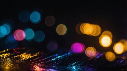 Lens flare and bokeh lights with prism overlay