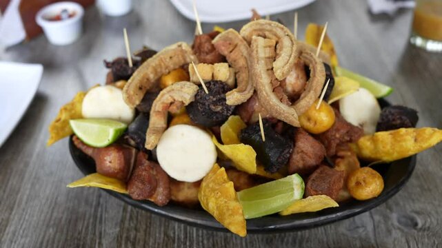 Traditional Picada Colombian Food Valle del Cauca