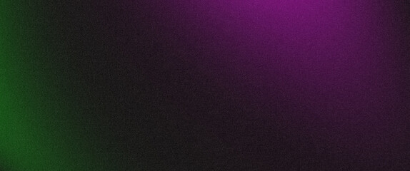 dark grainy gradient wave background with green, purple, and black tones, featuring a textured noise effect ideal for abstract banners, posters, and covers with bold black space