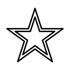 Gold Star Badge line icon