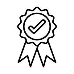 Best of Class Ribbon line icon