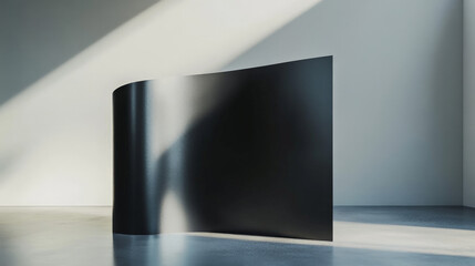 Minimalist trade show backdrop mockup