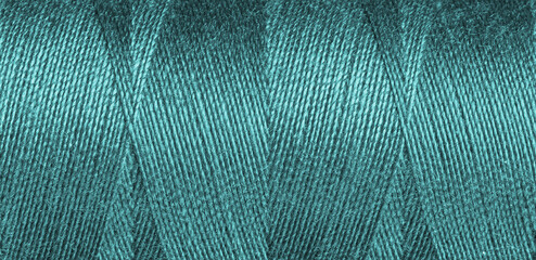 Blue sewing thread texture