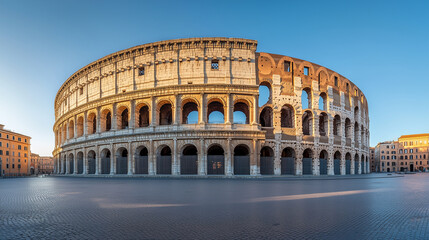 Colosseum in Morning Light, Rome, Italy