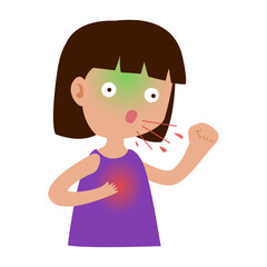 mycobacterium tuberculosis infection disease concept. TB test, medicine treatment and symptoms